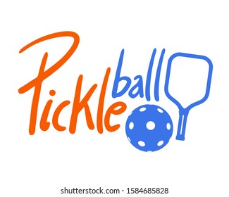 design of pickleball sport symbol