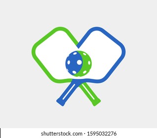 design of pickleball sport symbol