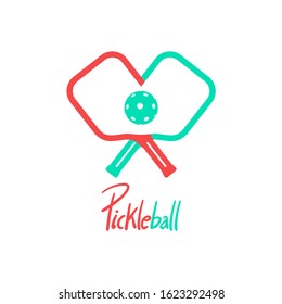 design of pickleball sport symbol