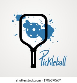 design of pickleball sport symbol