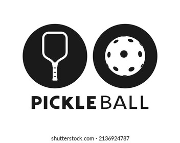 Design of pickleball sport symbol