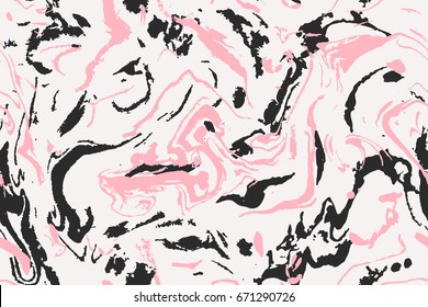 Design pink and black Marble seamless pattern. Vector illustration