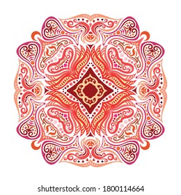 Design of Pink Purple Mandala Illustration