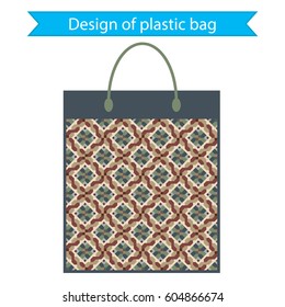 Design of plastic bag. vector illustration.
