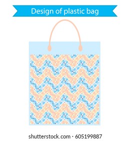 Design of plastic bag. vector illustration.
