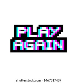 design of play again message