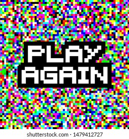 design of play again message