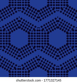 Design of the points. Geometry. Seamless pattern. Textile. Ethnic boho ornament. Vector illustration for web design or print.