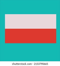 Design Poland flag simple illustration
