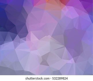 Design polygon multicolor blue and colorful geometric which consist of Creative mosaic style