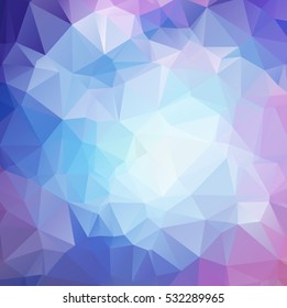 Design polygon multicolor blue and colorful geometric which consist of Creative mosaic style