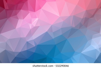 Design polygon multicolor blue and colorful geometric which consist of Creative mosaic style