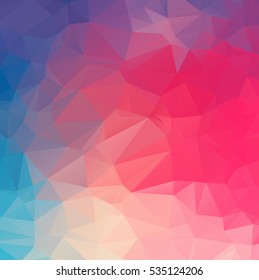 Design polygon multicolor blue and colorful geometric which consist of Creative mosaic style