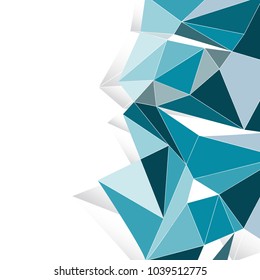 Design of polygonal pattern background with trendy color.
