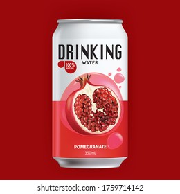 Design of pomegranate juice containing cans