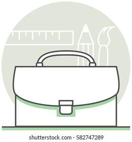 Design Portfolio - Infographic Icon Elements from Creative Design Process Set. Flat Thin Line Icon Pictogram for Website and Mobile Application Graphics.