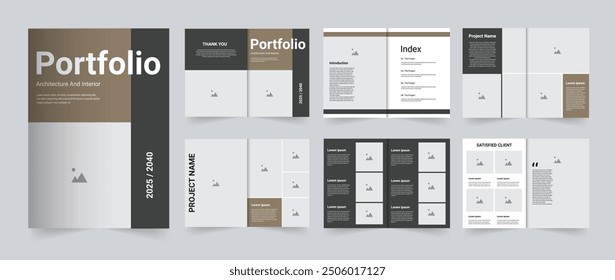 Design portfolio template architecture portfolio or project portfolio template