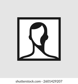 Design of portrait face icon