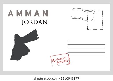 Design of postcard Jordan map