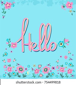 Design postcard vector illustration