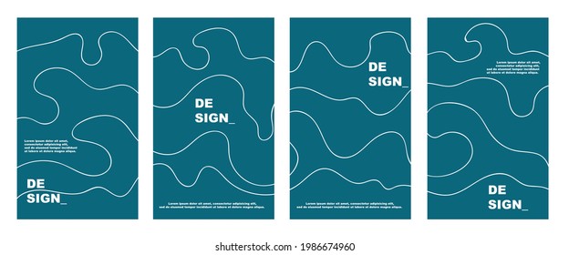 afiche de diseño de ilustración vectorial abstracta, color pastel, fondo de contorno, concepto