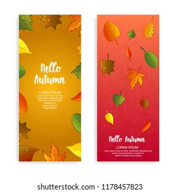design poster autumn, vector, template design