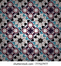 Design for poster, card, invitation in brown, white and black colors. Trendy geometric flat seamless pattern, vector texture for abstract background or brochure, flyer, presentations design.