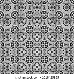 Design for poster, card, invitation in white, gray and black colors. Trendy geometric flat seamless pattern, vector texture for abstract background or brochure, flyer, presentations design.