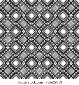 Design for poster, card, invitation in white, gray and black colors. Trendy geometric flat seamless pattern, vector texture for abstract background or brochure, flyer, presentations design.