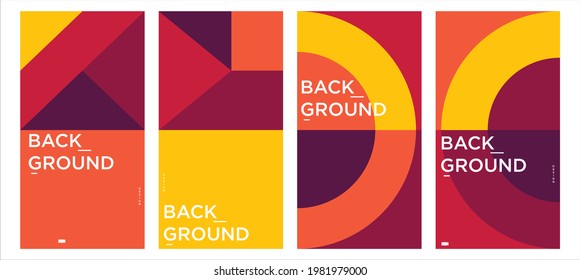 Design  Poster And Cover Template for Magazine.Abstract Colorful Geometric and Curve Vector Illustration Collage with Typography for Cover, Wallpaper, social media story, and Page Layout Design.