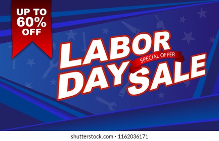 Design of poster of Labor Day sale.