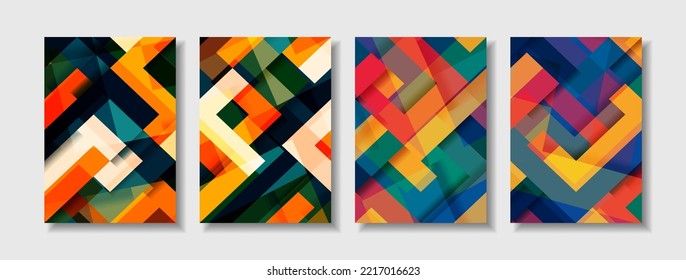 Design poster modern shape color and abstract background cover minimalist