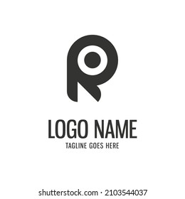 Design PR vector logo icon design template elements, simple creative letter P, PR, R.