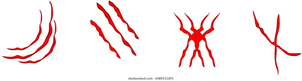 DESIGN OF PREDATOR Claw EFFECT DESIGN.,WILDLIFEANIMALS,TEMPLATE,EFFECT,VECTOR
