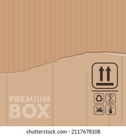 design premium box with seals infographics