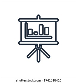 The design of the presentation education outline icon pack vector illustration, this vector is suitable for icons, logos, illustrations, stickers, books, covers, etc.