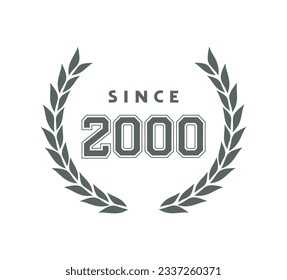 Design of prestigious year emblem design
