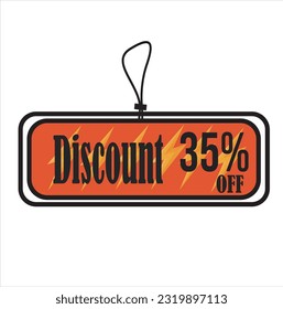 	
Design price tag tabel, orange background and black text vector illustration