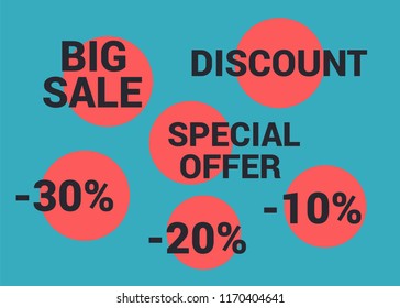 Design pricing tags discount badge. Sale best offer badge