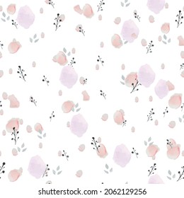 Design Print collection 
Floral illustration pink blue green in delicate shades, contemporary floral shapes, seamless pattern set. 
For print, paper, card, textille, fabric , clothing and other users.
