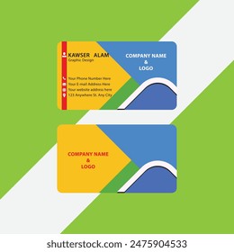 Design and print custom business cards, Free Vector, Clean style modern business card template Design, 
An elegant and simple business card design template. A clean and professional business card