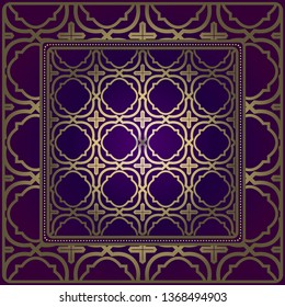 Design Print. The Pattern Of Geometric Ornament. Vector Illustration. The Idea For Design Prints For Neck Scarves, Carpets, Bandanas.