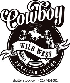 Design print for shirt. Country music typography, rodeo, cowboy