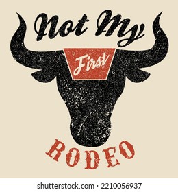 Design print for a t shirt. Country music typography, rodeo, cowboy, cowgirl. Artwork