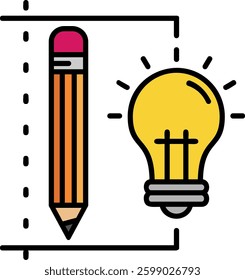 Design process Line vector Icon Design