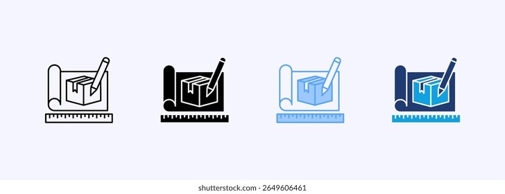 Design Product Icon Set Multiple Style Collection