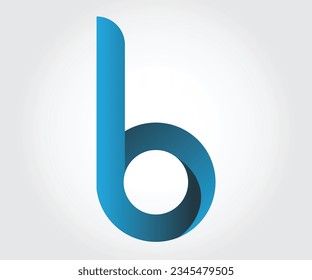 Diseñar un logotipo profesional, vector, azul, de la letra b, para empresas, personas y empresas