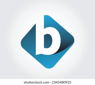 Diseñar un logotipo profesional, vector, azul, de la letra b, para empresas, personas y empresas