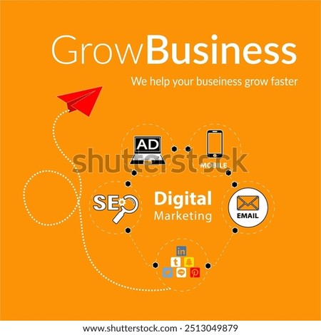 Design a professional poster to showcase your digital agency, highlighting your expertise in delivering cutting-edge solutions, innovative strategies, and exceptional services tailored to meet diverse