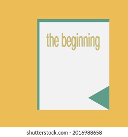 Design a professional start page on a yellow background